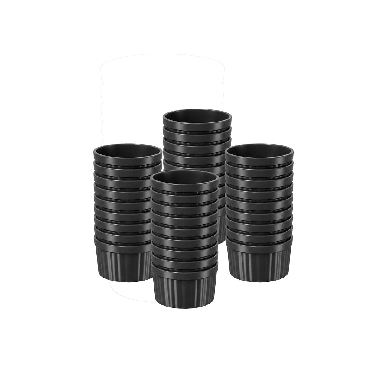 Kit 40 Ramekins Coza Uno 150ml Preto